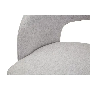 Krzesło HELSINKI Szare Zestaw 2 szt. 51x53x80 cm